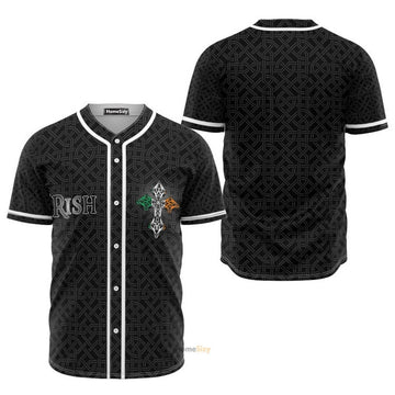 Irish Celtic Black Mental - Baseball Jersey