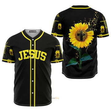 Holiday Jesus The Beautiful Sunflower - Baseball Jersey