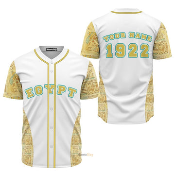 Custom Name Egypt Pattern - Personalized Baseball Jersey