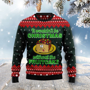 FUNSTUFFPRINT Food Cake Ugly Christmas Sweater for men and women, Funny sweater christmas gifts Ugly Sweater