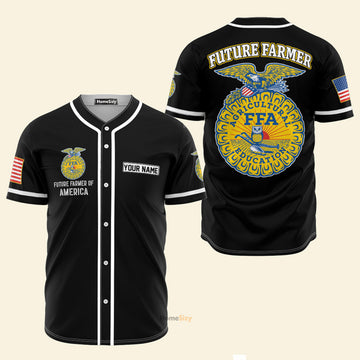 Custom Name Future Farmer of America - Personalized Baseball Jersey