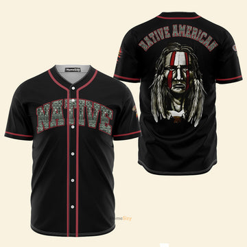 Native American Chief Tribe - Baseball Jersey