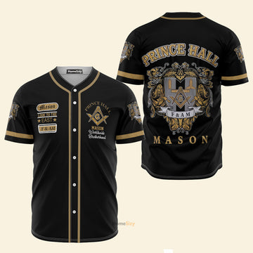 Custom Name Freemason Hall Look To The East - Personalized Baseball Jersey