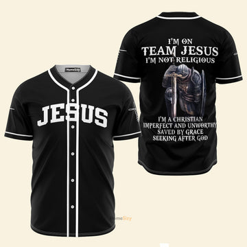 I'm On Team Jesus - Baseball Jersey