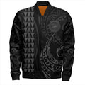 FUNSTUFFPRINT American Samoa Bomber Jacket Kakau Style 3D Bomber Jacket