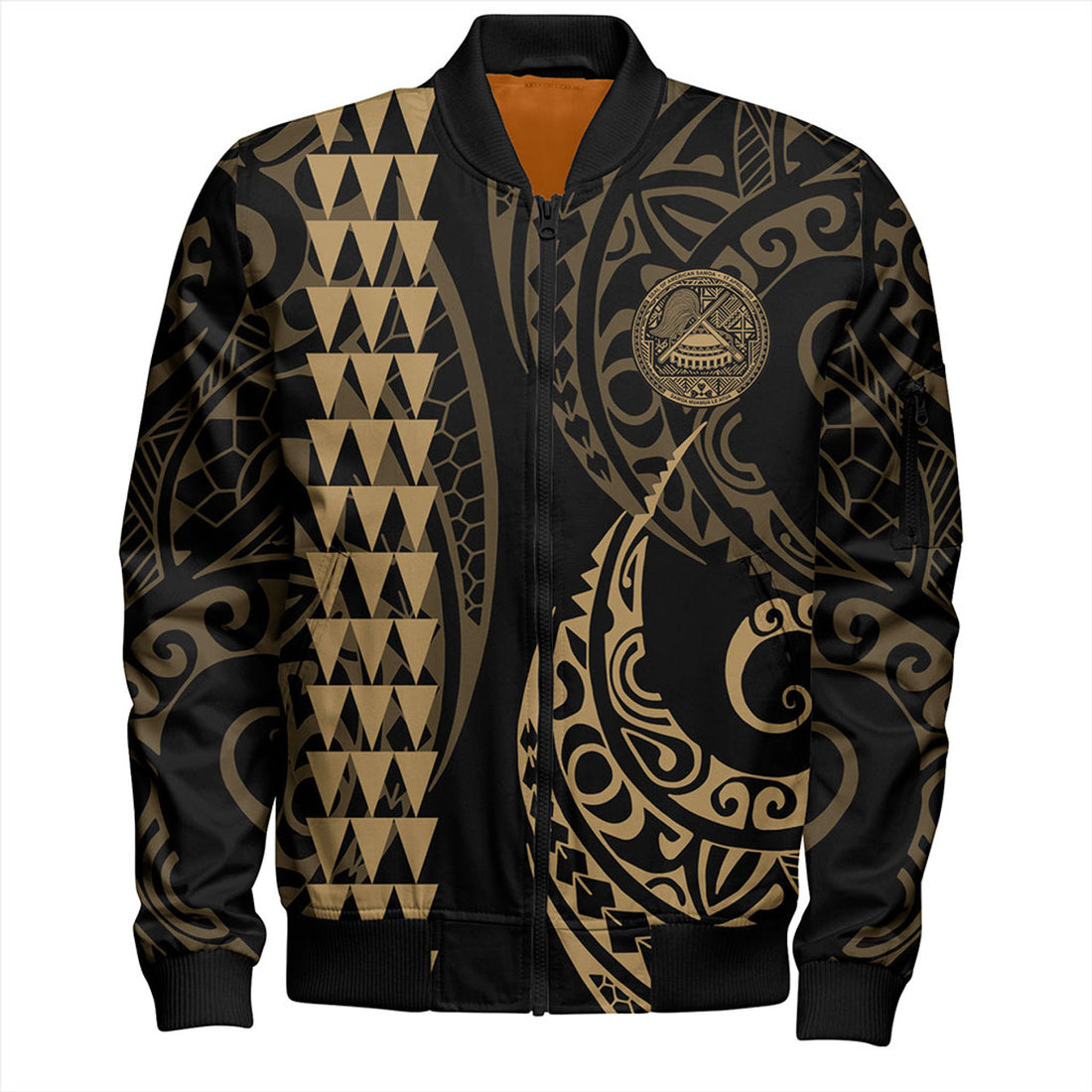 FUNSTUFFPRINT American Samoa Bomber Jacket Kakau Style Ver.1 3D Bomber Jacket