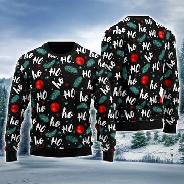 FUNSTUFFPRINT Santa Claus Laughing Pattern Ugly Sweater For Men & Women, Perfect Outfit For Christmas New Year Autumn Winter Ugly Sweater
