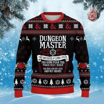 FUNSTUFFPRINT Classes Dungeon Master Christmas ugly sweater for men and women, Classes Dungeon Master shirts, Christmas ugly sweatshirt Ugly Sweater