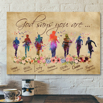 Bible Verse Wall Art Canvas - Jesus Canvas - Christian Canvas Art - Girl Always Go Canvas Poster
