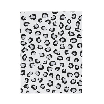 FUNSTUFFPRINT Snow Leopard Velveteen Plush Blanket