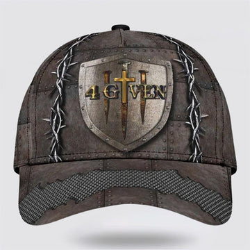 FUNSTUFFPRINT 1 Cross 3 Nails 4given Baseball Cap - Christian Hats for Men and Women