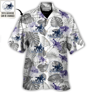 Custom Horse Club You Want Tropical Style Custom Photo - Hawaiian Shirt - Personalized Photo Gifts, Shirt for Horse Club