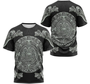 FUNSTUFFPRINT Personalized T-Shirt, Hoodie - Mexican Aztec Ancient Mayan Pattern 3D T-shirt