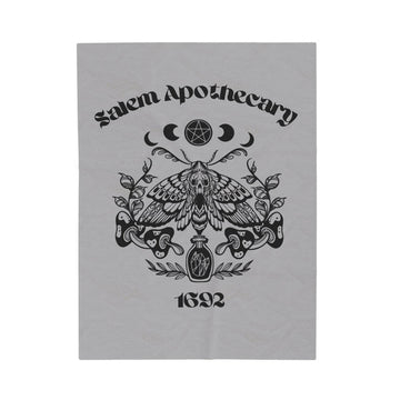 FUNSTUFFPRINT Salem Apothecary 1692 Velveteen Plush Blanket