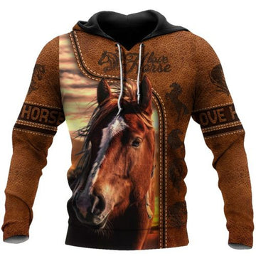 FUNSTUFFPRINT Horse 3D Hoodie For Men And Women 3D Hoodie and Zip Hoodie
