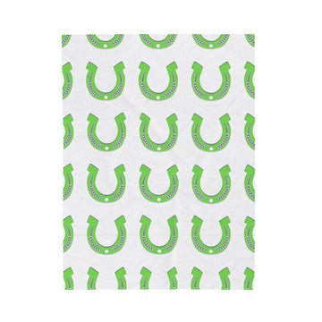 FUNSTUFFPRINT Lucky Velveteen Plush Blanket
