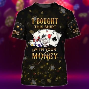 FUNSTUFFPRINT Pocker 3D All Over Printed Shirts, Casino Men Shirt, Casino Shirt, Gift For Pocker 3D T-shirt