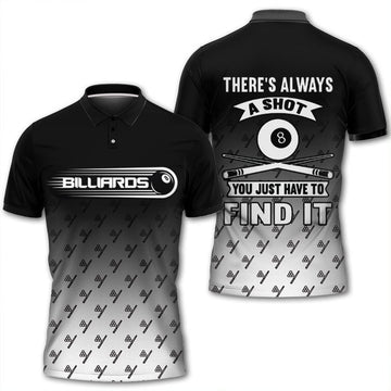All Over Printed Billiard Polo Shirt, Polo Shirt For Pool Lover, Gift For Him
