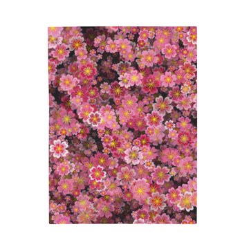FUNSTUFFPRINT Blossoms Velveteen Plush Blanket
