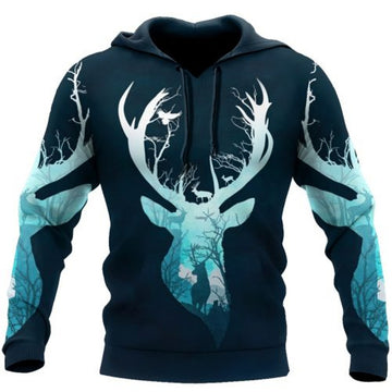 FUNSTUFFPRINT Deer Hunting 3D Hoodie For Men And Women 3D Hoodie and Zip Hoodie
