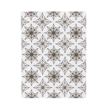 FUNSTUFFPRINT Western Snowflake Velveteen Plush Blanket