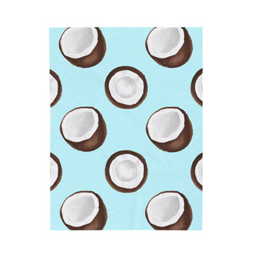 FUNSTUFFPRINT Gone Coconuts Velveteen Plush Blanket