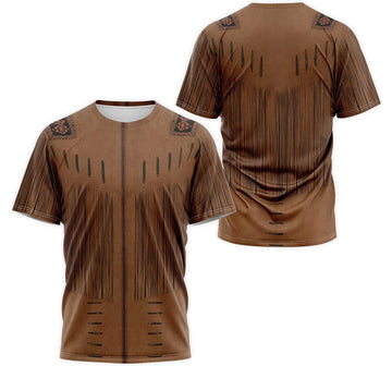 FUNSTUFFPRINT Personalized T-Shirt, Hoodie - Native American Tribal Indians Costume 3D T-shirt