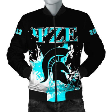FUNSTUFFPRINT Africa Zone Jacket - Psi Zeta Epsilon Bomber Jacket - Spaint Style 3D Bomber Jacket