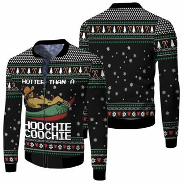 FUNSTUFFPRINT Alan Jackson Chattahoochee Hotter Than Hoochie Coochie Christmas 3D Bomber Jacket
