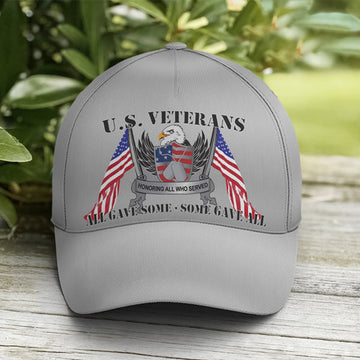 FUNSTUFFPRINT Gave Some Some Gave All Eagle Baseball Cap