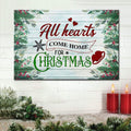 All Hearts Come Home For Christmas Canvas Wall Art - Christian Canvas - Faith Canvas