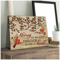 Always On My Mind, Forever In The Heart, Cardinal Bird Poster and Canvas