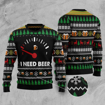 FUNSTUFFPRINT Amazing Beer Ugly Christmas Sweater, Christmas Sweater, Ugly Sweater, Funny Xmas Sweaters Ugly Sweater