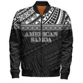 FUNSTUFFPRINT American Samoa Bomber Jacket Custom Polynesian Black Version 3D Bomber Jacket