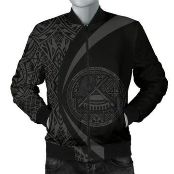 FUNSTUFFPRINT American Samoa Men's Bomber Jacket - Circle Style 02 3D Bomber Jacket