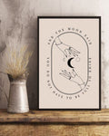 And The Moon Said You Do Not Have To Be Full To Shine Poster and Canvas