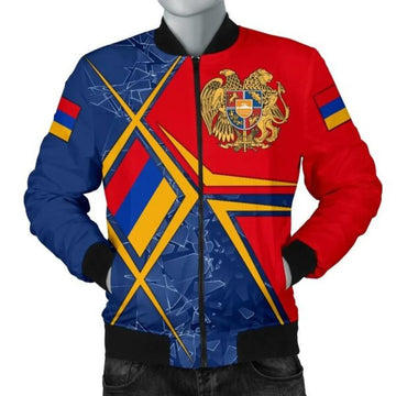 FUNSTUFFPRINT Armenia bMen's Bomber Jacket - Armenia Legend - 3D Bomber Jacket
