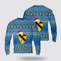 FUNSTUFFPRINT Sweater, US Army 299th Cavalry Regiment Christmas Sweater  Ugly  Sweater