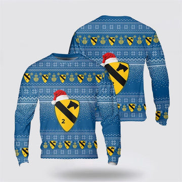FUNSTUFFPRINT Sweater, US Army 299th Cavalry Regiment Christmas Sweater  Ugly  Sweater