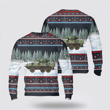 FUNSTUFFPRINT Army Sweater, US Army AVGP Cougar Ugly Christmas Sweater  Ugly  Sweater