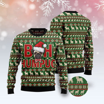 FUNSTUFFPRINT Bah Humpug Ugly Christmas Sweater, Christmas Sweater, Ugly Sweater, Funny Xmas Sweaters Ugly Sweater