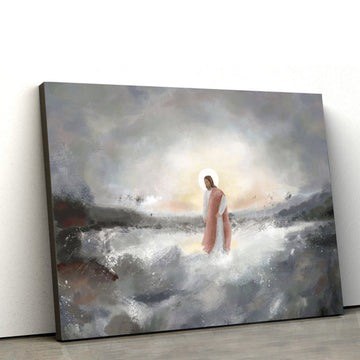 Be Still My Soul Jesus Walking on Water Wall Art - Religious Posters