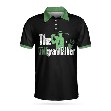 Best Grandpa By Par Short Sleeve Golf Polo Shirt, The Godfather Theme Polo Shirt, Best Golf Shirt For Men