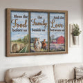 Bless The Food Before Us The Family Beside Us And The Love Between Us, Horse Poster Poster and Canvas