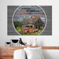 Bless This Home With Love And Laughter Farmhouse Canvas Wall Art - Christian Canvas - Faith Canvas