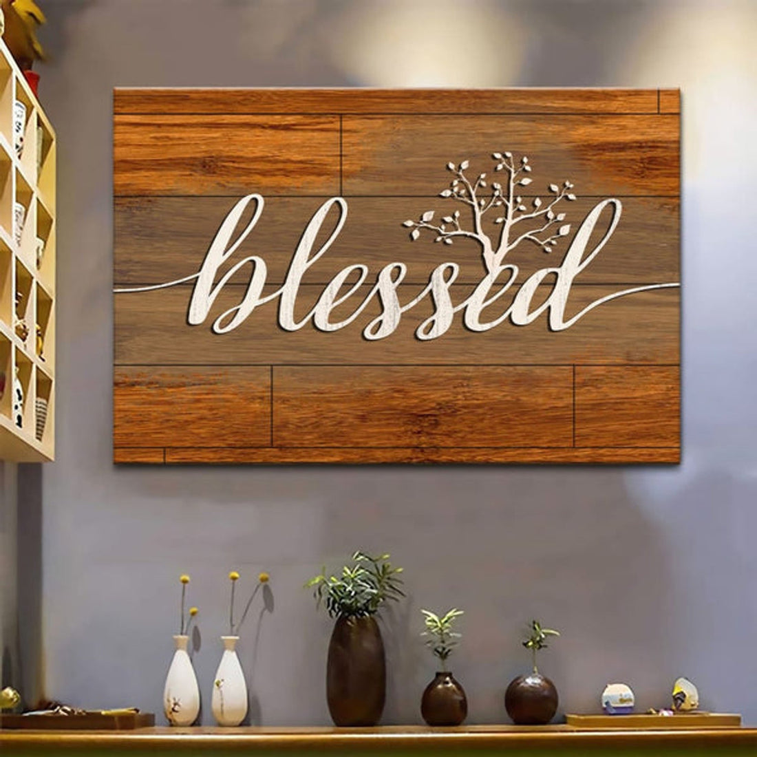 Blessed Canvas Wall Art - Christian Canvas - Faith Canvas