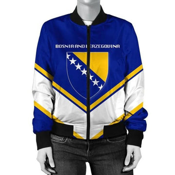 FUNSTUFFPRINT Bolivia Coat Of Arms Women Bomber Jacket Lucian Style 3D Bomber Jacket