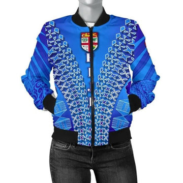 FUNSTUFFPRINT Bomber Jacket Fiji Drua WoTapa 3D Bomber Jacket