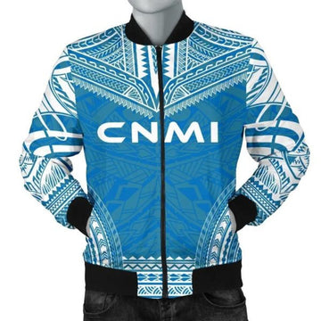FUNSTUFFPRINT Bomber Jacket Northern Mariana Islands Flag Polynesian Chief 3D Bomber Jacket