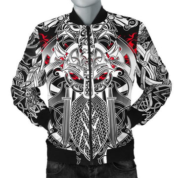 FUNSTUFFPRINT Bomber Jacket - Odin Eternal Flame 3D Bomber Jacket
